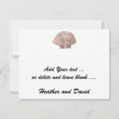 Strand Vielen Dank Dankeskarte (Rückseite)