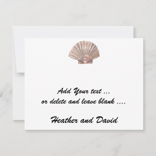 Strand Vielen Dank Dankeskarte (Rückseite)