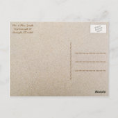 Strand "Vielen Dank" Hinweis Postcard-Senden auf F Postkarte (Rückseite)