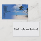 Strand Visitenkarte (Vorne/Hinten)