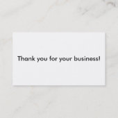 Strand Visitenkarte (Rückseite)