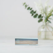 Strand-Visitenkarte Mini Visitenkarte (Stehend Vorderseite)