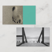 Strand-Visitenkarte Visitenkarte (Vorne/Hinten)