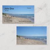 Strand-Visitenkarte Visitenkarte (Vorne/Hinten)