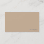 Strand-Visitenkarten Visitenkarte (Rückseite)