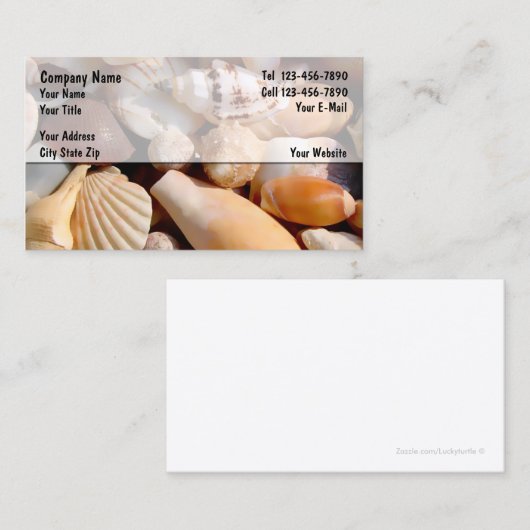 Strand-Visitenkarten Visitenkarte (Vorne/Hinten)