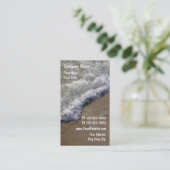 Strand-Visitenkarten Visitenkarte (Stehend Vorderseite)