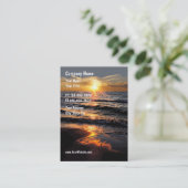 Strand-Visitenkarten Visitenkarte (Stehend Vorderseite)