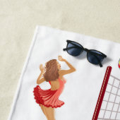 Strand-Volleyball-Badetuch Strandtuch (Beispiel)