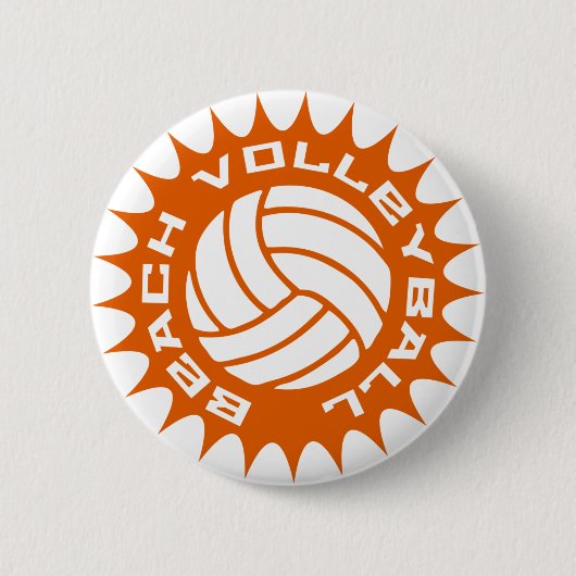 Strand-Volleyball Button (Vorderseite)