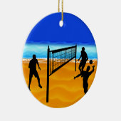 Strand-Volleyball Keramik Ornament (Rechts)
