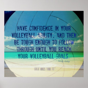 Strand-Volleyball-Plakat 017 für Motivation Poster