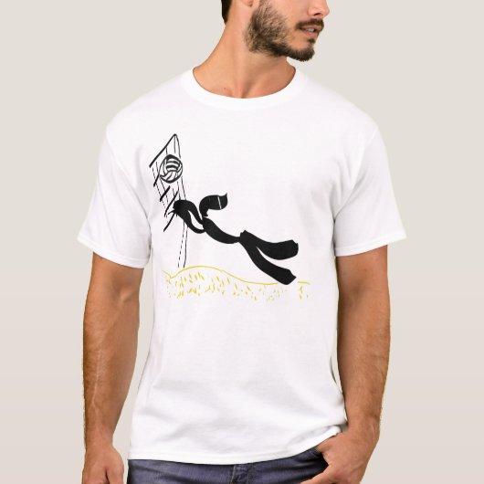 Strand-Volleyball T-Shirt (Vorderseite)