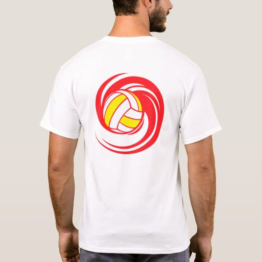 Strand-Volleyball-T - Shirt (Rückseite)