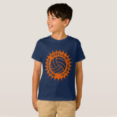 Strand-Volleyball T-Shirt (Vorne ganz)