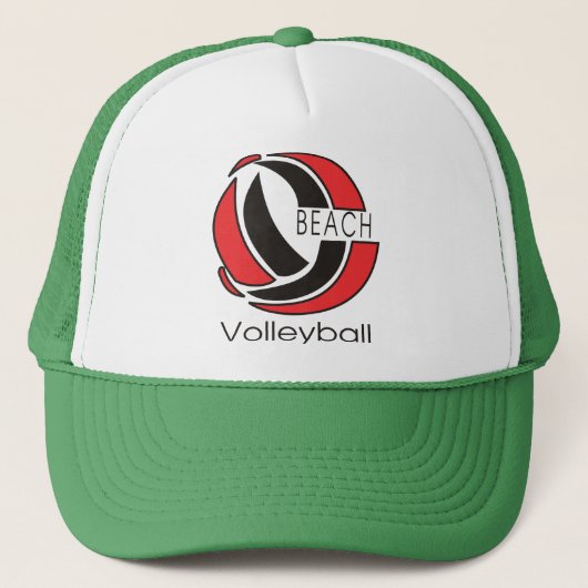 Strand-Volleyball Truckerkappe (Vorderseite)