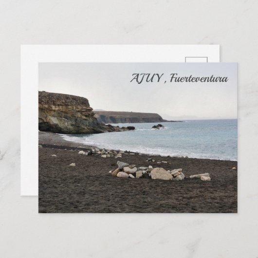 Strand von Ajuy Fürteventura - Postkarte (Vorne/Hinten)