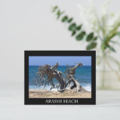 Strand von Arashi 2 Postkarte (Stehend Vorderseite)