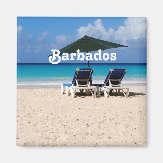 Strand von Barbados Magnet (Vorne)