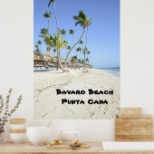 Strand von Bavaro auf der Insel Punta Cana Poster (Küche)