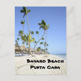 Strand von Bavaro auf der Insel Punta Cana Postkarte