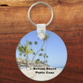 Strand von Bavaro auf der Insel Punta Cana Schlüsselanhänger (Vorderseite)