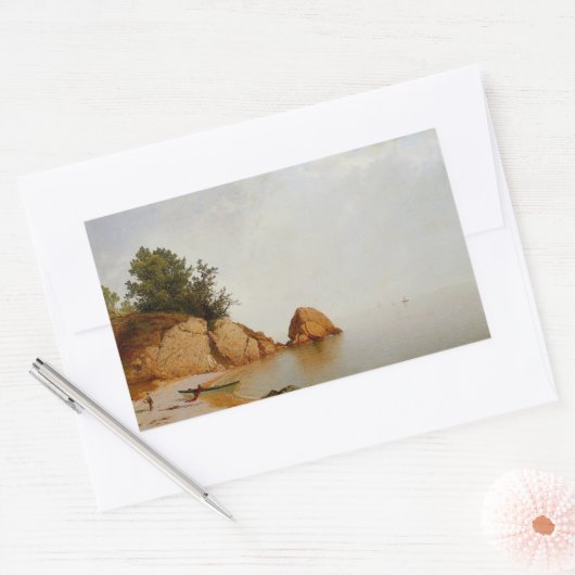 Strand von Beverly Rechteckiger Aufkleber (Umschlag)