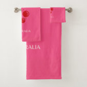 Strand von Bondi, rosa Badhandtuch Set (Insitu)