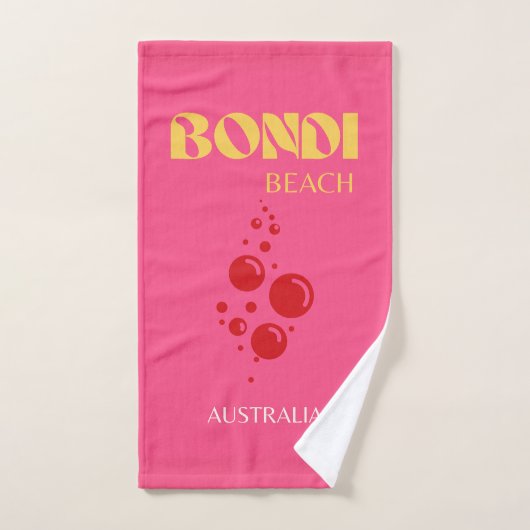 Strand von Bondi, rosa Badhandtuch Set (Handtuch)