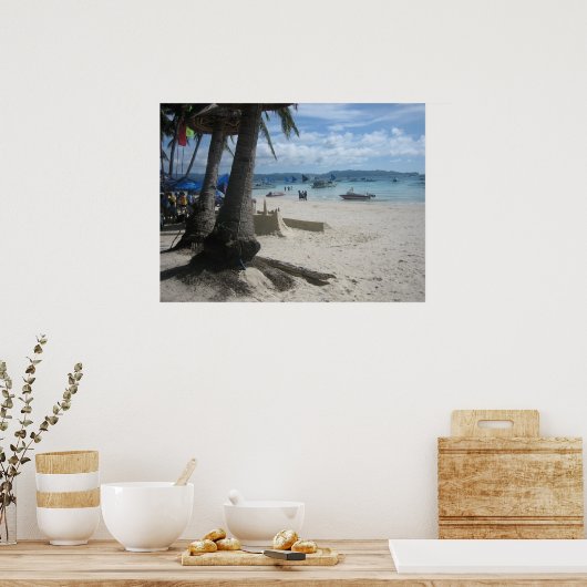 Strand von Boracay Poster (Küche)