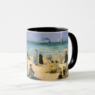 Strand von Boulogne von Edouard Manet, Vintage Art Tasse