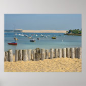 Strand von Cap-Ferret in Frankreich Poster (Vorne)