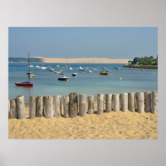 Strand von Cap-Ferret in Frankreich Poster (Vorne)