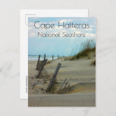 Strand von Cape Hatteras National Seashore, NC Postkarte (Vorne/Hinten)