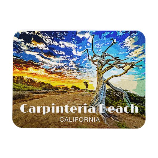 Strand von Carpinteria Magnet (Horizontal)