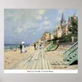 Strand von Claude Monet in Trouville Poster (Vorne)