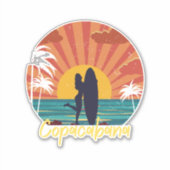 Strand von Copacabana Aufkleber (Vorderseite)