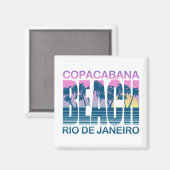 Strand von Copacabana Magnet (Vorderseite/Rückseite)