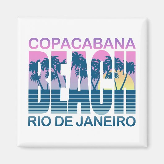 Strand von Copacabana Magnet (Vorne)