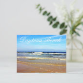 Strand von Daytona Beach, Florida Postkarte (Stehend Vorderseite)