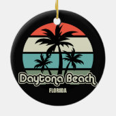 Strand von Daytona, Florida Keramik Ornament (Hinten)