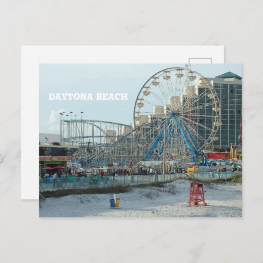 Strand von Daytona, Florida Postkarte (Vorne/Hinten)