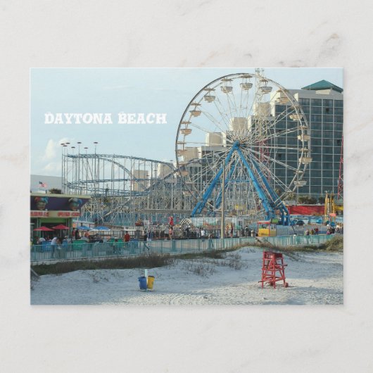 Strand von Daytona, Florida Postkarte (Vorderseite)