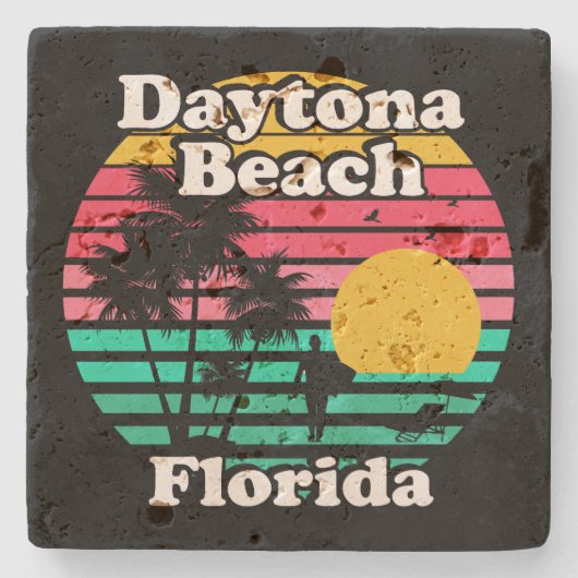 Strand von Daytona, Florida Steinuntersetzer (Vorderseite)