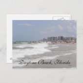Strand von Daytona Postkarte (Vorne/Hinten)
