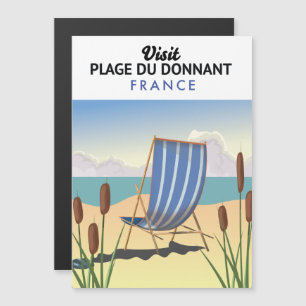 Strand von Donnant Frankreich Magnetkarte