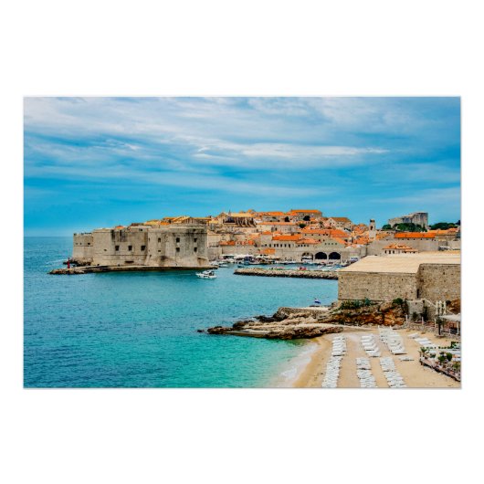 Strand von Dubrovnik Poster (Vorderseite)