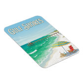 Strand von Gulf Shores Magnet (Rechte Seite)