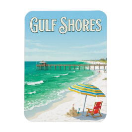 Strand von Gulf Shores Magnet