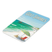 Strand von Gulf Shores Magnet (Linke Seite)